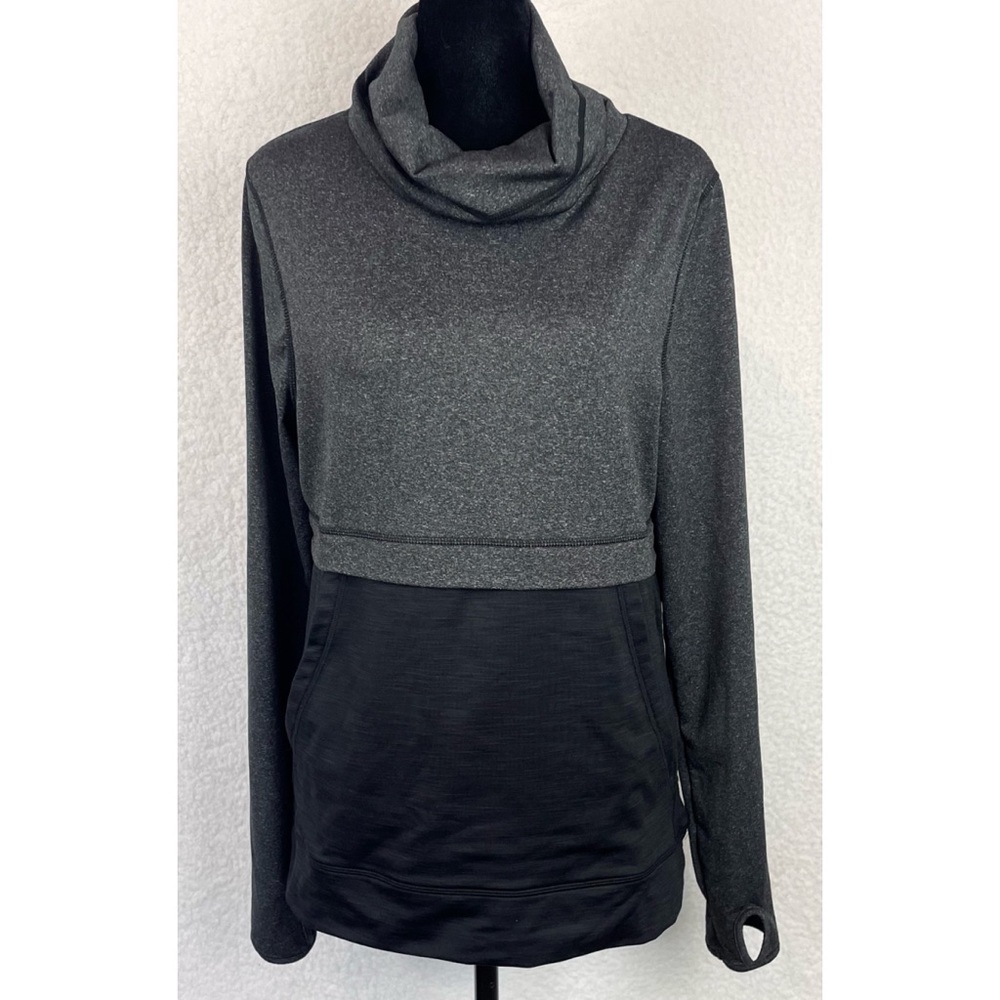 COTTON ON BODY • Black/Grey Pullover Cowl-neck Athletic Sweater, M - Picture 9 of 14